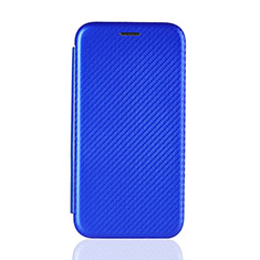 Leather Case Stands Flip Cover Holder L01Z for Samsung Galaxy M31 Blue