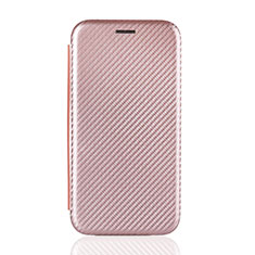 Leather Case Stands Flip Cover Holder L01Z for Samsung Galaxy M31 Rose Gold