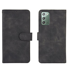 Leather Case Stands Flip Cover Holder L01Z for Samsung Galaxy Note 20 5G Black