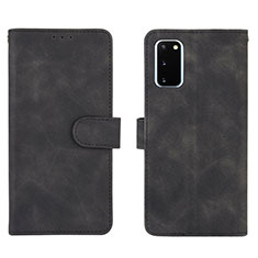 Leather Case Stands Flip Cover Holder L01Z for Samsung Galaxy S20 FE (2022) 5G Black