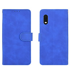 Leather Case Stands Flip Cover Holder L01Z for Samsung Galaxy XCover Pro Blue