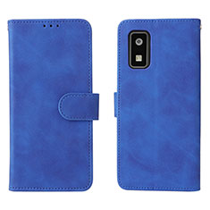 Leather Case Stands Flip Cover Holder L01Z for Sharp Aquos wish Blue