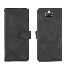 Leather Case Stands Flip Cover Holder L01Z for Sony Xperia 10 Black