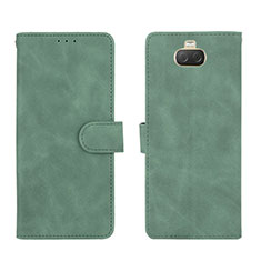 Leather Case Stands Flip Cover Holder L01Z for Sony Xperia 10 Green