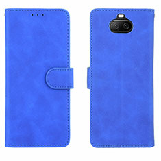 Leather Case Stands Flip Cover Holder L01Z for Sony Xperia 8 Blue