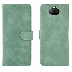 Leather Case Stands Flip Cover Holder L01Z for Sony Xperia 8 Green