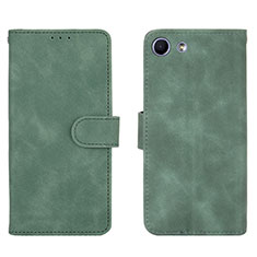 Leather Case Stands Flip Cover Holder L01Z for Sony Xperia Ace Green