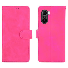 Leather Case Stands Flip Cover Holder L01Z for Xiaomi Mi 11X Pro 5G Hot Pink