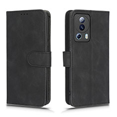 Leather Case Stands Flip Cover Holder L01Z for Xiaomi Mi 12 Lite NE 5G Black