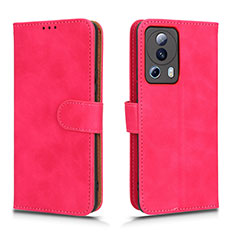 Leather Case Stands Flip Cover Holder L01Z for Xiaomi Mi 12 Lite NE 5G Hot Pink