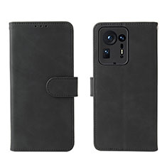 Leather Case Stands Flip Cover Holder L01Z for Xiaomi Mi Mix 4 5G Black