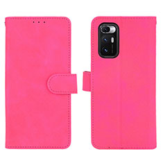 Leather Case Stands Flip Cover Holder L01Z for Xiaomi Mix Fold 5G Hot Pink