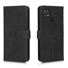 Leather Case Stands Flip Cover Holder L01Z for Xiaomi Poco C40 Black