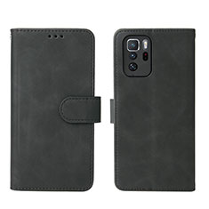 Leather Case Stands Flip Cover Holder L01Z for Xiaomi Poco X3 GT 5G Black