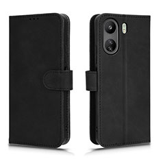 Leather Case Stands Flip Cover Holder L01Z for Xiaomi Redmi 13C Black