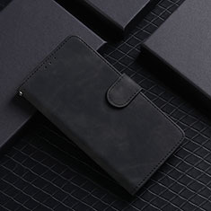 Leather Case Stands Flip Cover Holder L01Z for Xiaomi Redmi 9 Prime India Black