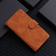 Leather Case Stands Flip Cover Holder L01Z for Xiaomi Redmi 9 Prime India Brown
