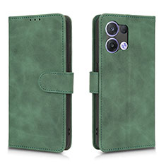 Leather Case Stands Flip Cover Holder L01Z for Xiaomi Redmi Note 13 Pro 5G Green