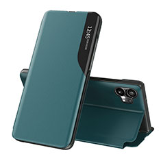 Leather Case Stands Flip Cover Holder L02 for Nothing Phone 1 Green