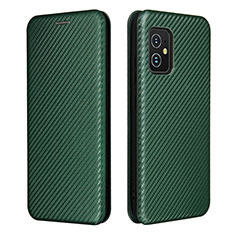 Leather Case Stands Flip Cover Holder L02Z for Asus Zenfone 8 ZS590KS Green