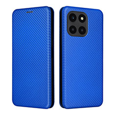 Leather Case Stands Flip Cover Holder L02Z for Huawei Honor X6a Blue
