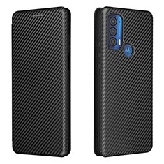 Leather Case Stands Flip Cover Holder L02Z for Motorola Moto Edge (2021) 5G Black