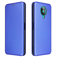 Leather Case Stands Flip Cover Holder L02Z for Nokia 6.3 Blue