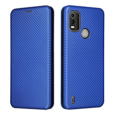 Leather Case Stands Flip Cover Holder L02Z for Nokia G11 Plus Blue