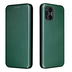 Leather Case Stands Flip Cover Holder L02Z for Oppo Find X3 Pro 5G Green