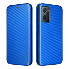 Leather Case Stands Flip Cover Holder L02Z for Realme 9i 4G Blue