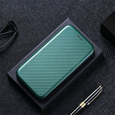 Leather Case Stands Flip Cover Holder L02Z for Realme GT5 5G Green