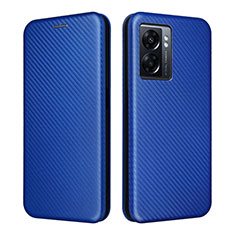 Leather Case Stands Flip Cover Holder L02Z for Realme V23 5G Blue