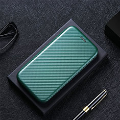 Leather Case Stands Flip Cover Holder L02Z for Realme V50s 5G Green