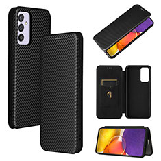 Leather Case Stands Flip Cover Holder L02Z for Samsung Galaxy Quantum2 5G Black