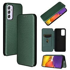 Leather Case Stands Flip Cover Holder L02Z for Samsung Galaxy Quantum2 5G Green