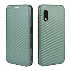 Leather Case Stands Flip Cover Holder L02Z for Samsung Galaxy XCover Pro Green