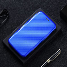 Leather Case Stands Flip Cover Holder L02Z for Vivo V20 Blue