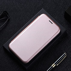 Leather Case Stands Flip Cover Holder L02Z for Xiaomi Mi 10i 5G Rose Gold