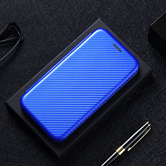 Leather Case Stands Flip Cover Holder L02Z for Xiaomi Mi Note 10 Lite Blue