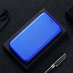 Leather Case Stands Flip Cover Holder L02Z for Xiaomi Poco F4 5G Blue