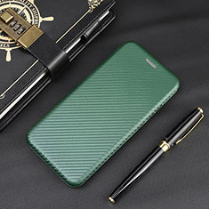 Leather Case Stands Flip Cover Holder L02Z for Xiaomi Redmi 9 Green