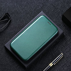 Leather Case Stands Flip Cover Holder L02Z for Xiaomi Redmi 9i Green