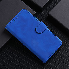 Leather Case Stands Flip Cover Holder L03Z for Huawei Nova Y70 Plus Blue