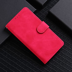 Leather Case Stands Flip Cover Holder L03Z for Realme GT2 Pro 5G Hot Pink