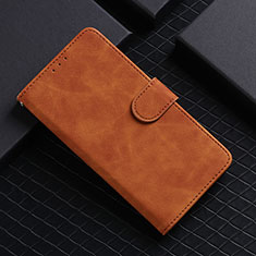 Leather Case Stands Flip Cover Holder L03Z for Realme Q5 5G Brown