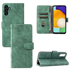 Leather Case Stands Flip Cover Holder L03Z for Samsung Galaxy A04s Green
