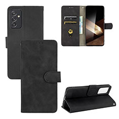 Leather Case Stands Flip Cover Holder L03Z for Samsung Galaxy A15 5G Black