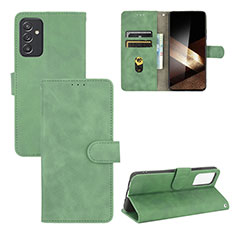 Leather Case Stands Flip Cover Holder L03Z for Samsung Galaxy A15 5G Green