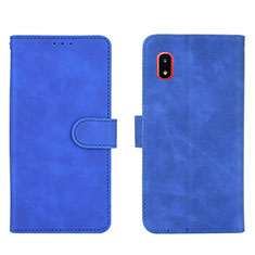 Leather Case Stands Flip Cover Holder L03Z for Samsung Galaxy A20 SC-02M SCV46 Blue
