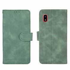 Leather Case Stands Flip Cover Holder L03Z for Samsung Galaxy A20 SC-02M SCV46 Green